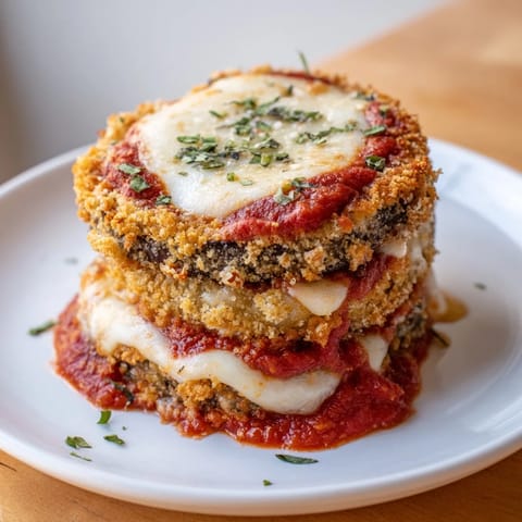 Crispy Baked Eggplant Parmesan