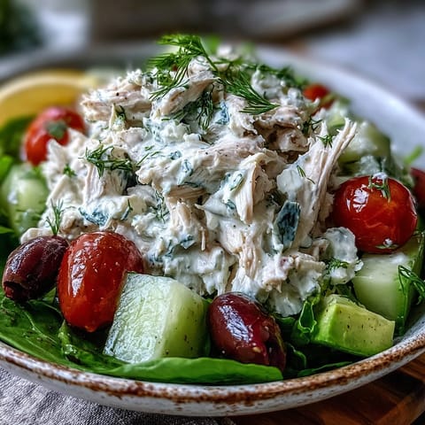 Served in a bowl over fresh spinach with feta, cherry tomatoes, and Kalamata olives for a bright Mediterranean-inspired meal.