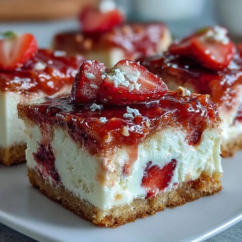 Buttery shortbread base meets vibrant strawberry lemonade filling in these bars—perfect for sunny days and backyard gatherings.