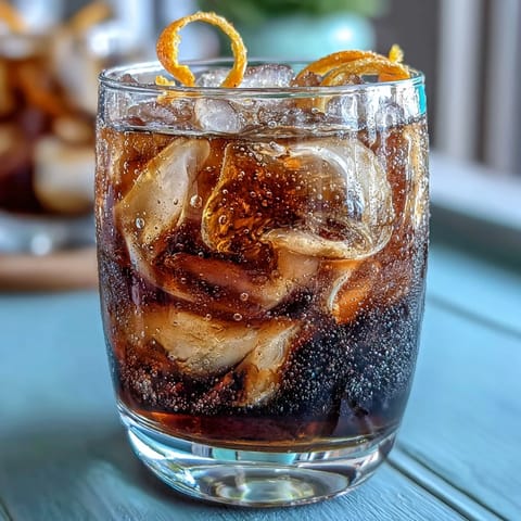 Cold Brew Coffee Tonic with Orange Zest, bubbly and citrus-kissed, perfect for a hot day.