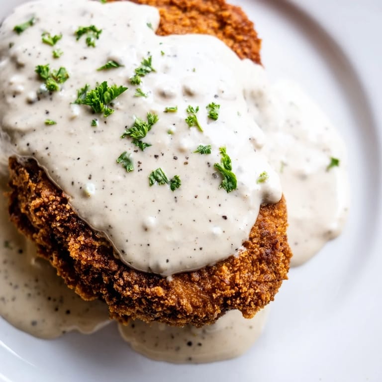 Tenderized cube steaks, breaded and fried to perfection: this delicious Chicken Fried Steak is ready!